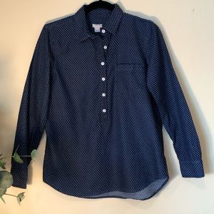 J crew long sleeve tunic blouse